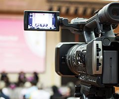 live recording of conference or panel