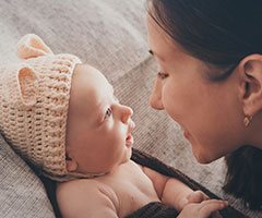 Woman with a child