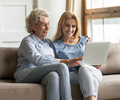 women searching for physician