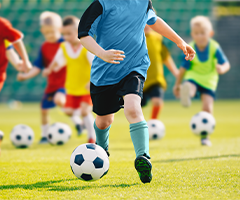 Childrens soccer game