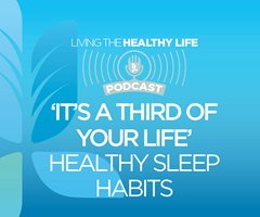 Healthy life podcast graphic
