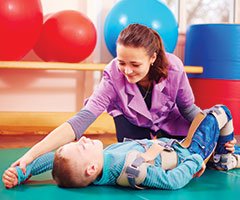 Pediatric rehabillitation patient