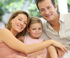 Parents with young daughter