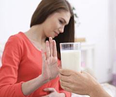 Lactose intollerant woman